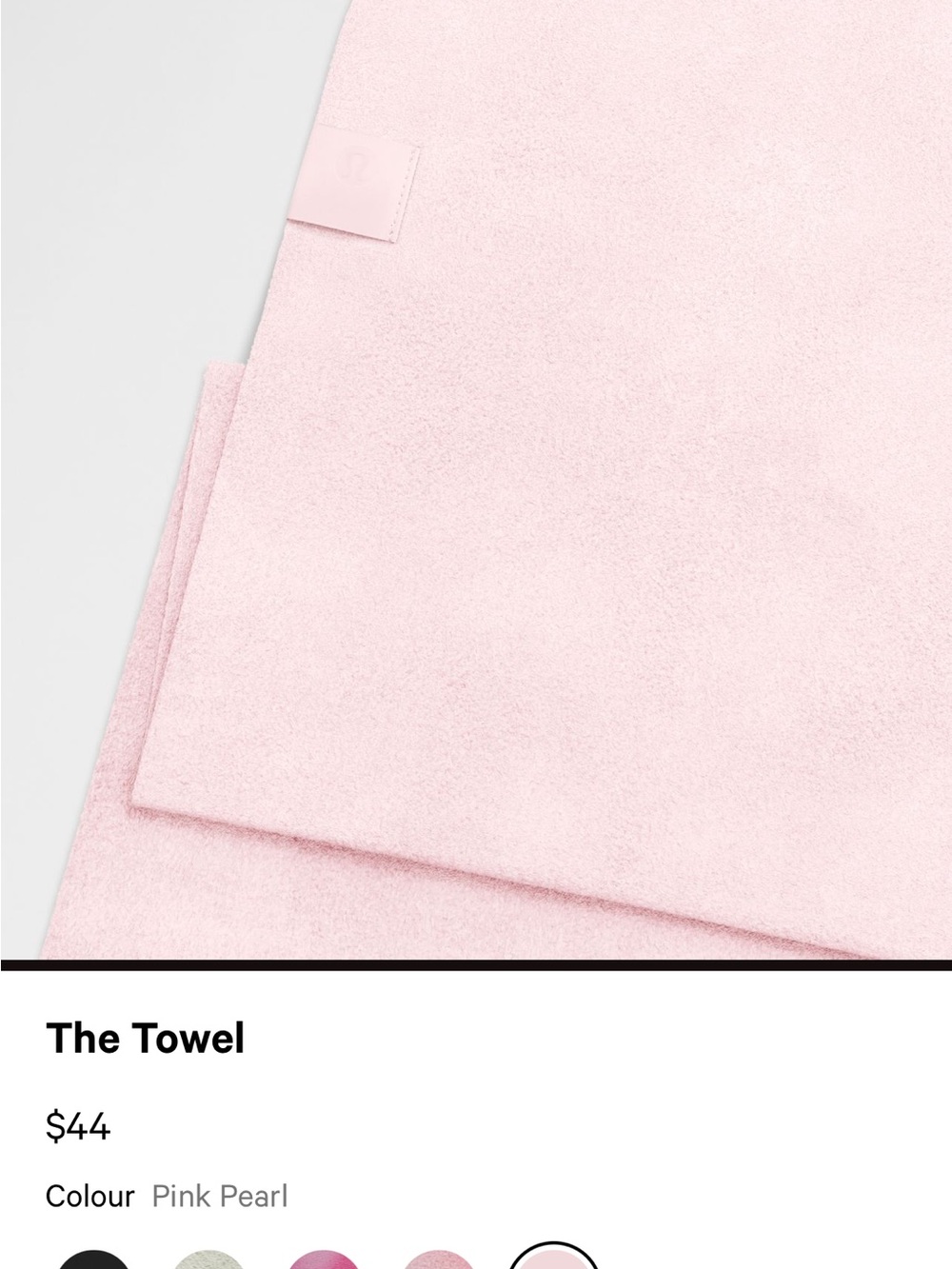 Lululemon The Towel Full size Light Pink Towel